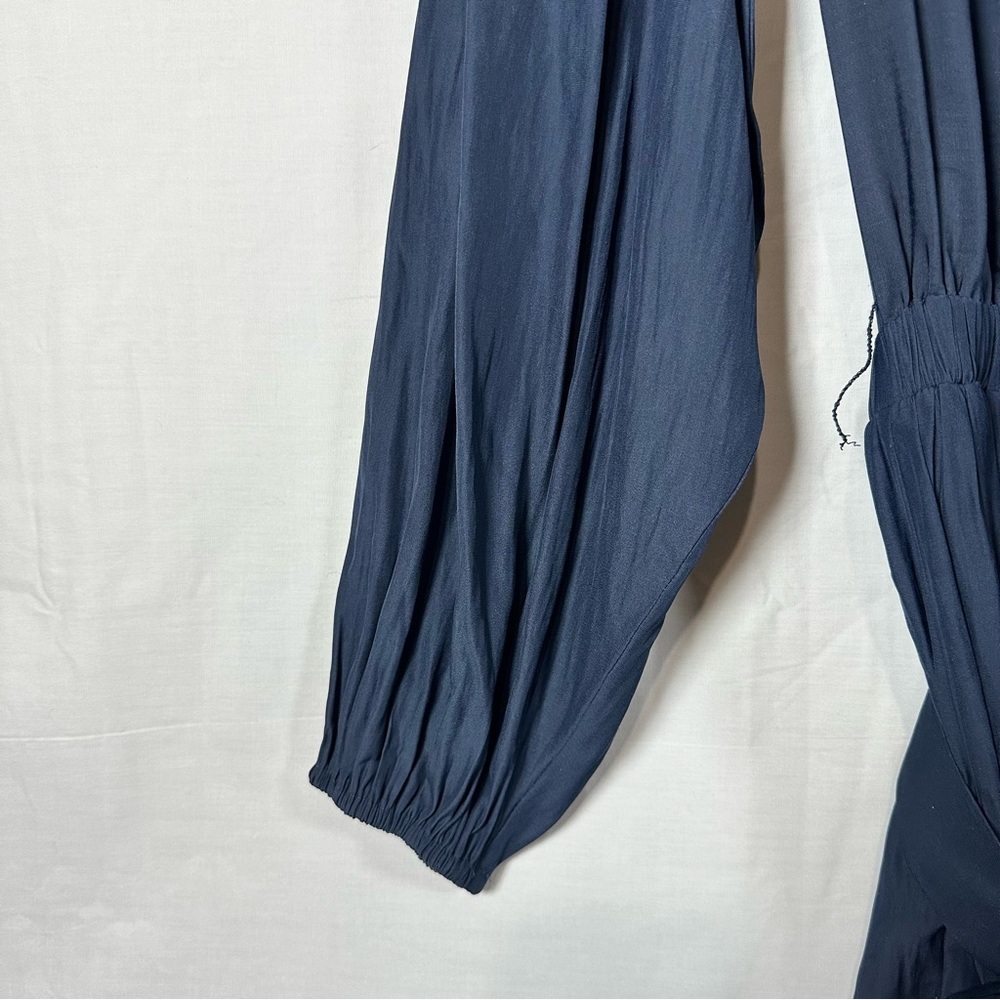 Ramy Brook New York Barb Belted Button Front Mini Dress in Navy Size Medium - Picture 7 of 11